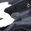 GUCCI Bamboo Backpack Suede Black Gold 003 2058 016 Auth BA5937-12