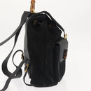 GUCCI Bamboo Backpack Suede Black Gold 003 2058 016 Auth BA5937-4
