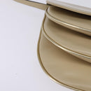 Salvatore Ferragamo Shoulder Bag Leather Beige Gold Auth BA5940-9