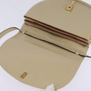 Salvatore Ferragamo Shoulder Bag Leather Beige Gold Auth BA5940-10