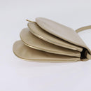 Salvatore Ferragamo Shoulder Bag Leather Beige Gold Auth BA5940-4