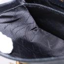 Salvatore Ferragamo Gancini Hand Bag Leather 2way Black Gold Auth BA5941-21