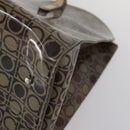 Salvatore Ferragamo Tote Bag Vinyl Brown Silver Auth BA5943-10