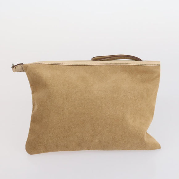 Salvatore Ferragamo Tote Bag Vinyl Brown Silver Auth BA5943