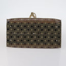 Salvatore Ferragamo Tote Bag Vinyl Brown Silver Auth BA5943-9