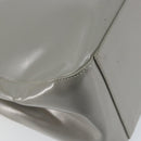 PRADA Hand Bag Enamel Gray Silver Auth BA5946-13