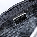 PRADA Hand Bag Enamel Gray Silver Auth BA5946-15