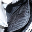 PRADA Hand Bag Enamel Gray Silver Auth BA5946-19