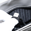 PRADA Hand Bag Enamel Gray Silver Auth BA5946-22