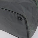 PRADA Sports Boston Bag Nylon Gray Silver Auth BA5947-9