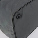 PRADA Sports Boston Bag Nylon Gray Silver Auth BA5947-14