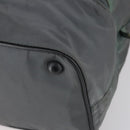 PRADA Sports Boston Bag Nylon Gray Silver Auth BA5947-15