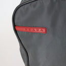 PRADA Sports Boston Bag Nylon Gray Silver Auth BA5947-17