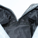 PRADA Sports Boston Bag Nylon Gray Silver Auth BA5947-19