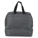 PRADA Sports Boston Bag Nylon Gray Silver Auth BA5947-2