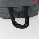 PRADA Sports Boston Bag Nylon Gray Silver Auth BA5947-7