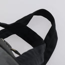 PRADA Sports Boston Bag Nylon Gray Silver Auth BA5947-8