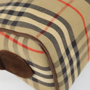 Burberrys Nova Check Shoulder Bag Canvas Beige Gold Auth BA5948-11