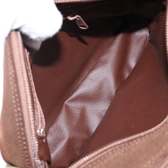 Burberrys Nova Check Shoulder Bag Canvas Beige Gold Auth BA5948