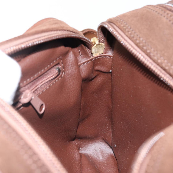 Burberrys Nova Check Shoulder Bag Canvas Beige Gold Auth BA5948