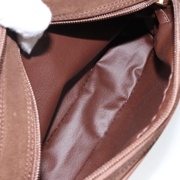 Burberrys Nova Check Shoulder Bag Canvas Beige Gold Auth BA5948