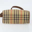 Burberrys Nova Check Shoulder Bag Canvas Beige Gold Auth BA5948-9