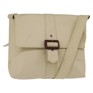 BURBERRY Shoulder Bag Canvas Beige Auth BA5950
