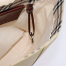 BURBERRY Shoulder Bag Canvas Beige Auth BA5950-17