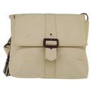 BURBERRY Shoulder Bag Canvas Beige Auth BA5950-2
