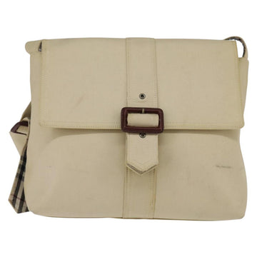 BURBERRY Shoulder Bag Canvas Beige Auth BA5950 - 0