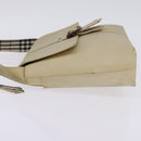 BURBERRY Shoulder Bag Canvas Beige Auth BA5950-4