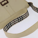 BURBERRY Shoulder Bag Canvas Beige Auth BA5950-7