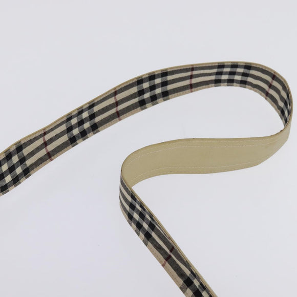 BURBERRY Shoulder Bag Canvas Beige Auth BA5950