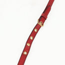 Miu Miu Madras Hand Bag Leather 2way Orange Gold Auth BA5951V-15