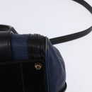 Chloe Alice Hand Bag Leather 2way Navy Gold Auth BA5952-16