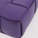 BOTTEGA VENETA MAXI INTRECCIATO Candy Cassette Bag Leather Purple Auth BA5953-12