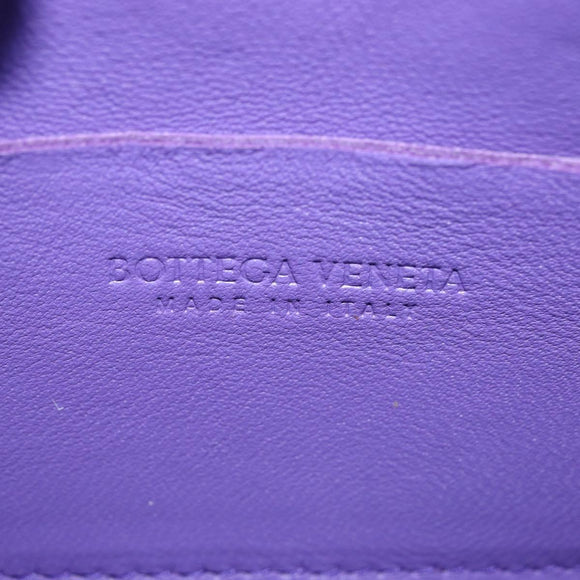 BOTTEGA VENETA MAXI INTRECCIATO Candy Cassette Bag Leather Purple Auth BA5953