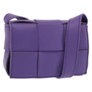 BOTTEGA VENETA MAXI INTRECCIATO Candy Cassette Bag Leather Purple Auth BA5953-1