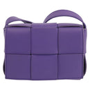 BOTTEGA VENETA MAXI INTRECCIATO Candy Cassette Bag Leather Purple Auth BA5953-2