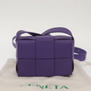 BOTTEGA VENETA MAXI INTRECCIATO Candy Cassette Bag Leather Purple Auth BA5953-21