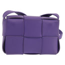 BOTTEGA VENETA MAXI INTRECCIATO Candy Cassette Bag Leather Purple Auth BA5953-2