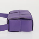 BOTTEGA VENETA MAXI INTRECCIATO Candy Cassette Bag Leather Purple Auth BA5953-4