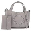Stella MacCartney Hand Bag Leather 2way Gray Silver Auth BA5955-1