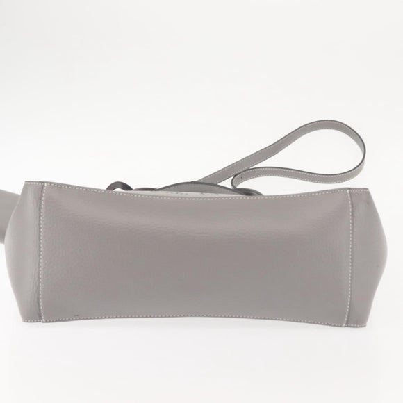 Stella MacCartney Hand Bag Leather 2way Gray Silver Auth BA5955