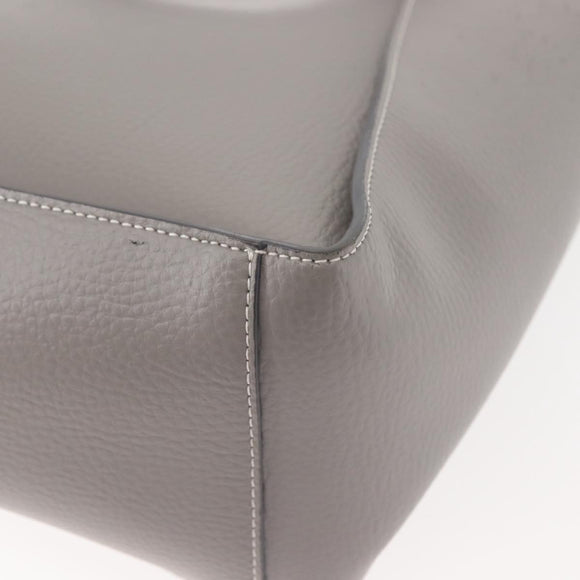 Stella MacCartney Hand Bag Leather 2way Gray Silver Auth BA5955