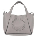 Stella MacCartney Hand Bag Leather 2way Gray Silver Auth BA5955-13