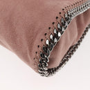 Stella MacCartney Chain Fabera Shoulder Bag Suede Pink Silver Auth BA5956-16