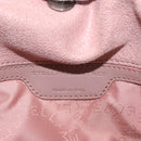 Stella MacCartney Chain Fabera Shoulder Bag Suede Pink Silver Auth BA5956-19
