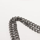 Stella MacCartney Chain Fabera Shoulder Bag Suede Pink Silver Auth BA5956-14