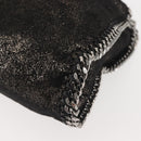 Stella MacCartney Chain Fabera Shoulder Bag Suede Black Silver Auth BA5957-17